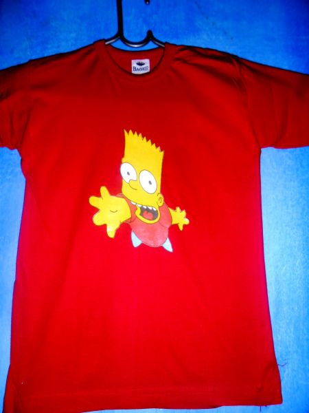 Camiseta Infantil Bart Simpson